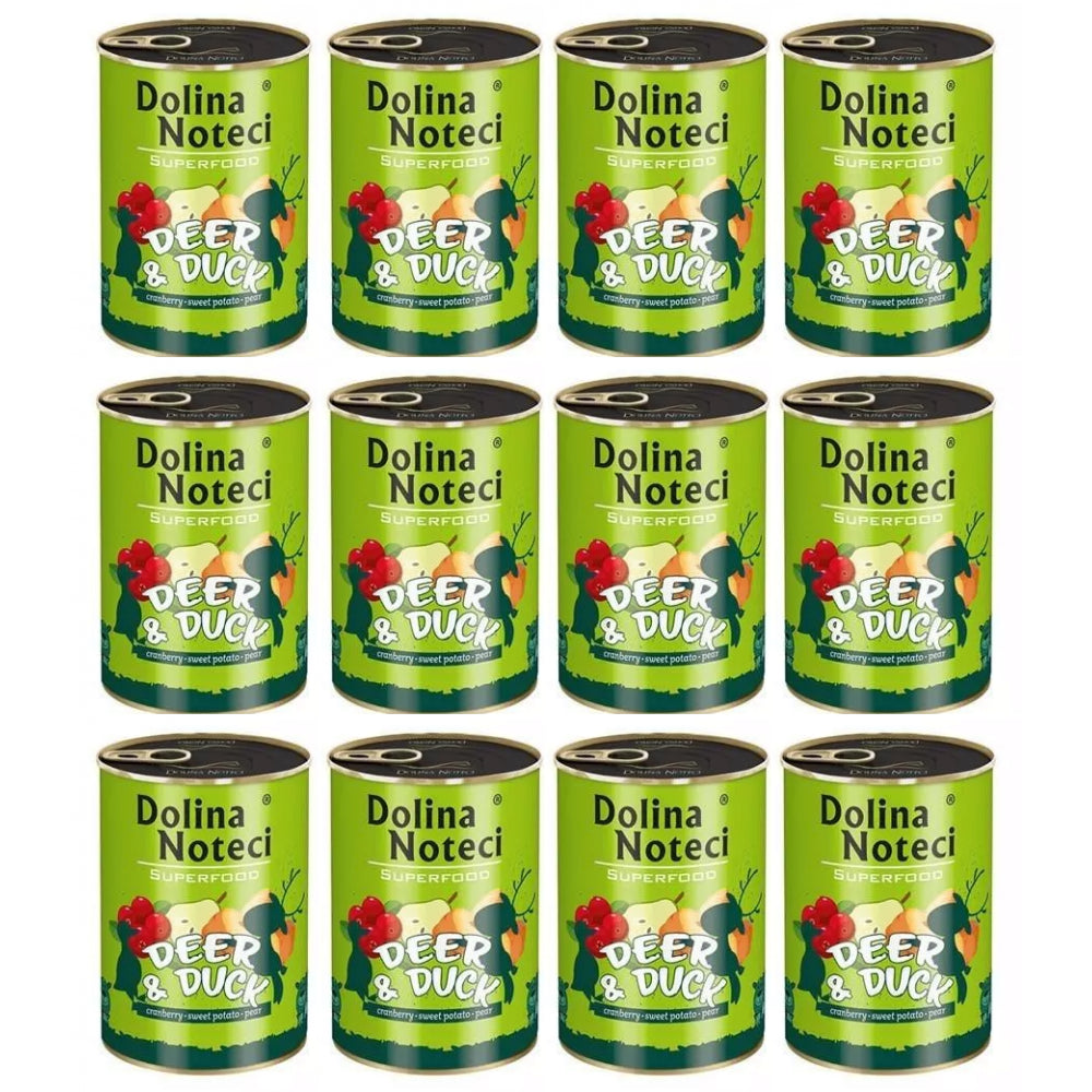 Pakiet Dolina Noteci Superfood Jeleń i Kaczka 12 x 800 g
