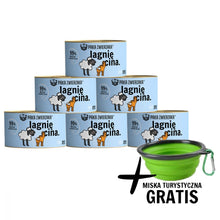 Pakiet Paka Zwierzaka Monoproteinowa Mokra Karma Dla Kota z Jagnięciną 6 x 200 g + Miska Turystyczna GRATIS!