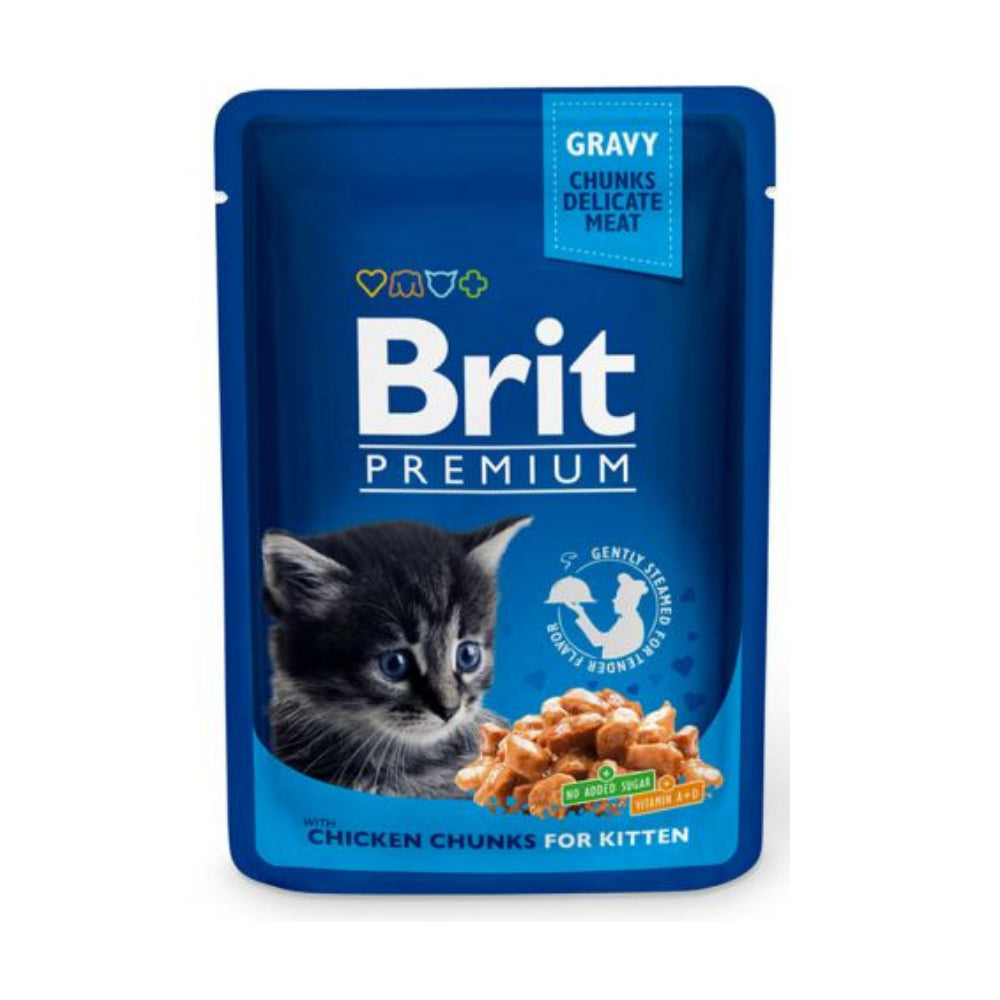 Brit Premium Chicken Chunks Kurczak Kitten Karma Dla Kociąt 100 g