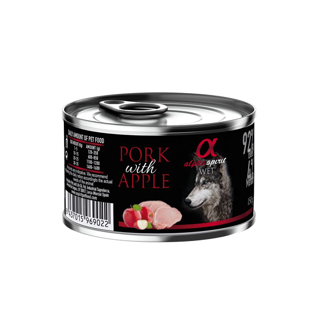 Alpha Spirit Mokra Karma Dla Psa Wieprzowina Z Jabłkiem 150 g