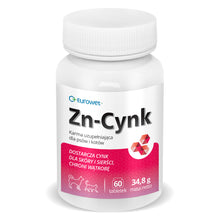 Eurowet Zn-Cynk Cynk Dla Psów i Kotów 60 Tabletek