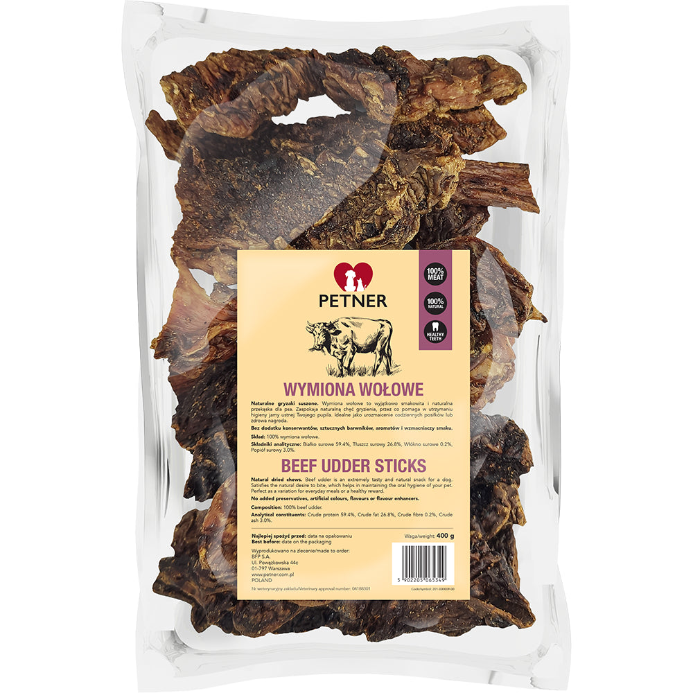 Petner  Wymiona Wołowe Przysmak Dla Psa 400 g