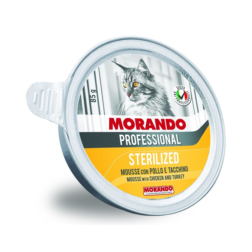Morando Pro Mus Dla Kota Po Sterylizacji Kurczak z Indykiem 85 g