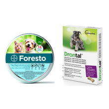Pakiet Foresto dla Psa poniżej 8 kg + Drontal Dog Flavour 2 Tabletki