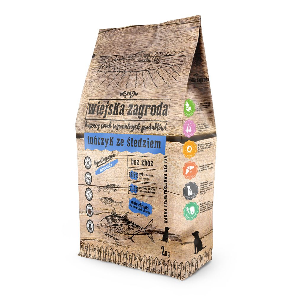 Wiejska Zagroda Karma Tuńczyk ze Śledziem 2 kg