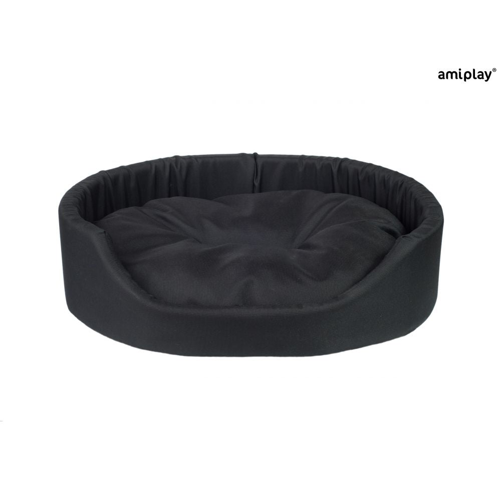 AmiPlay Legowisko Owalne Basic Czarne Rozmiar M