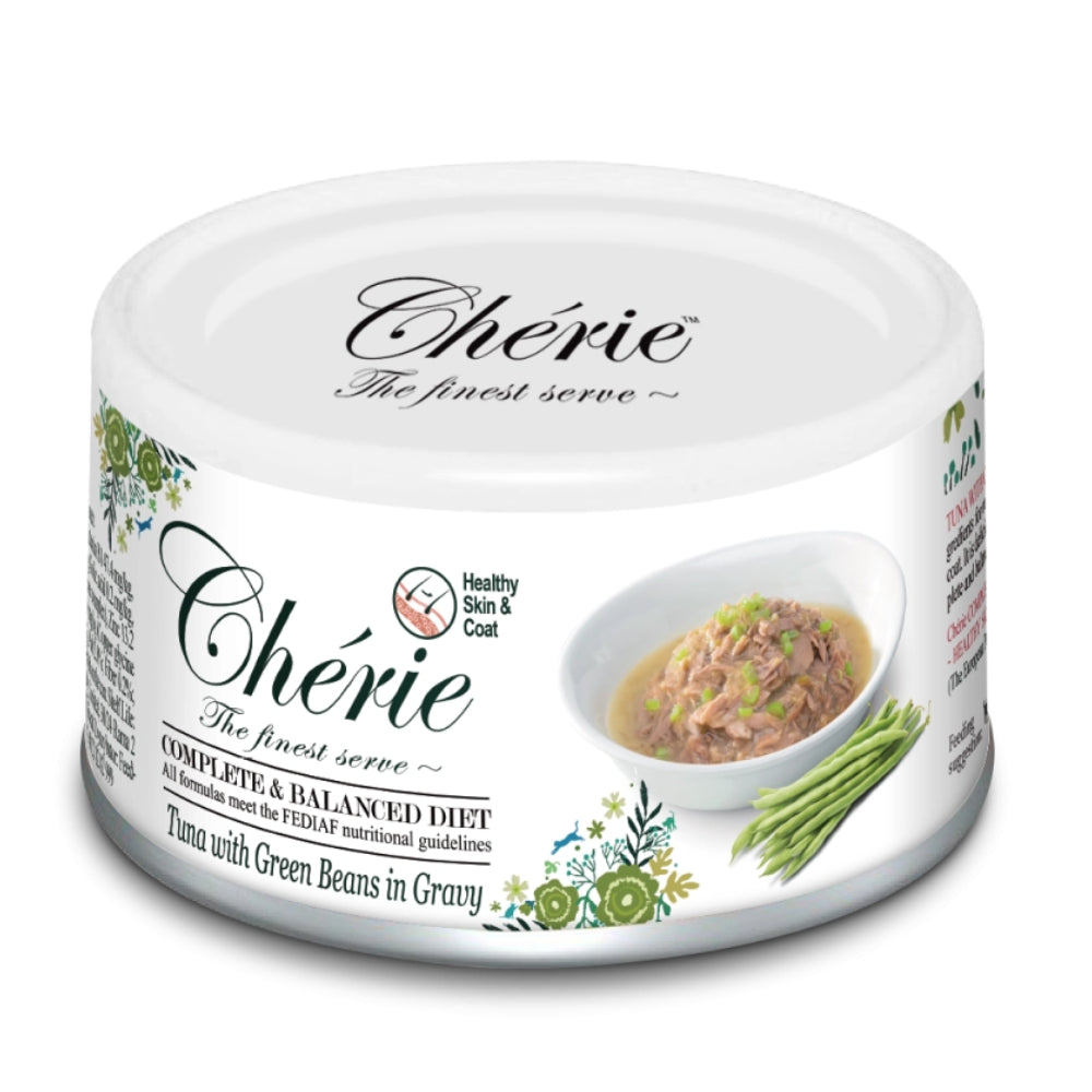 Pettric Cherie Karma Dla Kota Tuńczyk z Zieloną Fasolą w Sosie 80 g