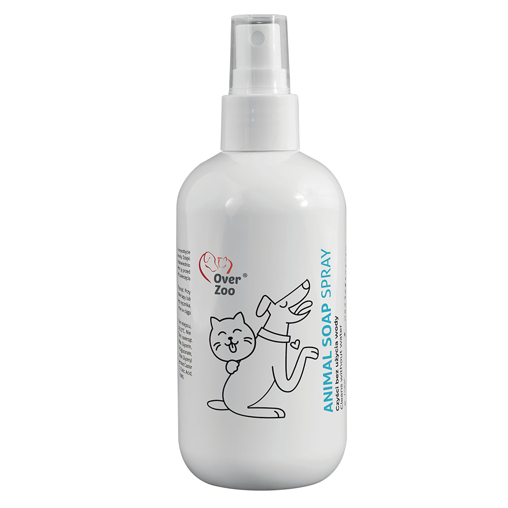 Over Zoo Animal Soap Spray Higiena Łap i Sierści Bez Użycia Wody 250 ml