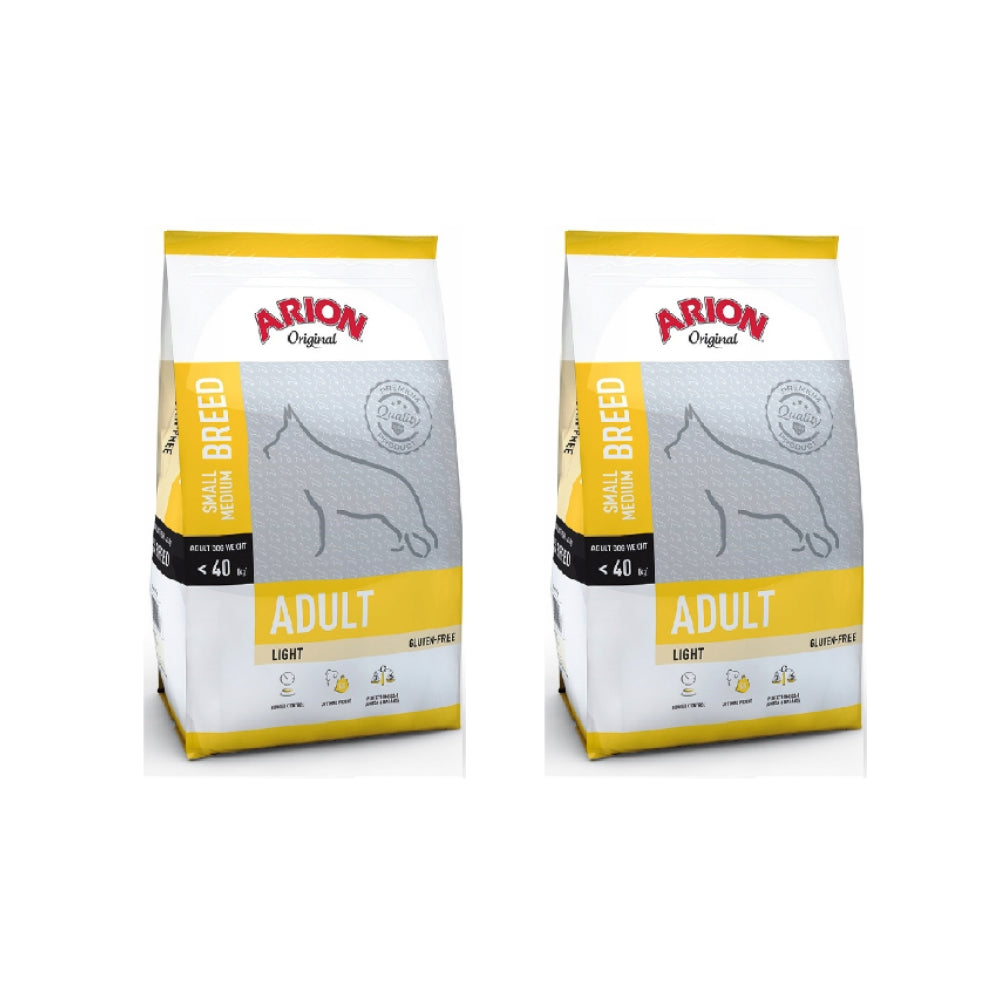 Pakiet Arion Original Light Small Medium Adult Karma Dla Dorosłych Psów Małych I Średnich Ras 2 x 12 kg