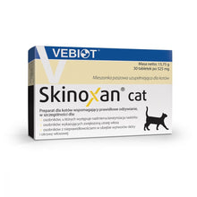 Vebiot Skinoxan Cat Preparat Dla Kota z Nieprawidłowościami w Obszarze Okrywy Włosowej 30 Tabletek