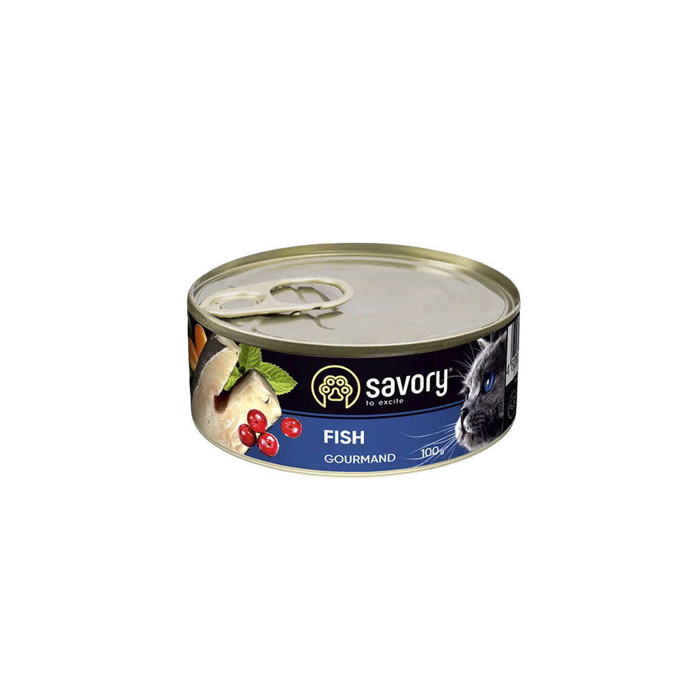 Savory Cat Adult Fish Karma Mokra Dla Dorosłych Kotów z Rybą 100 g