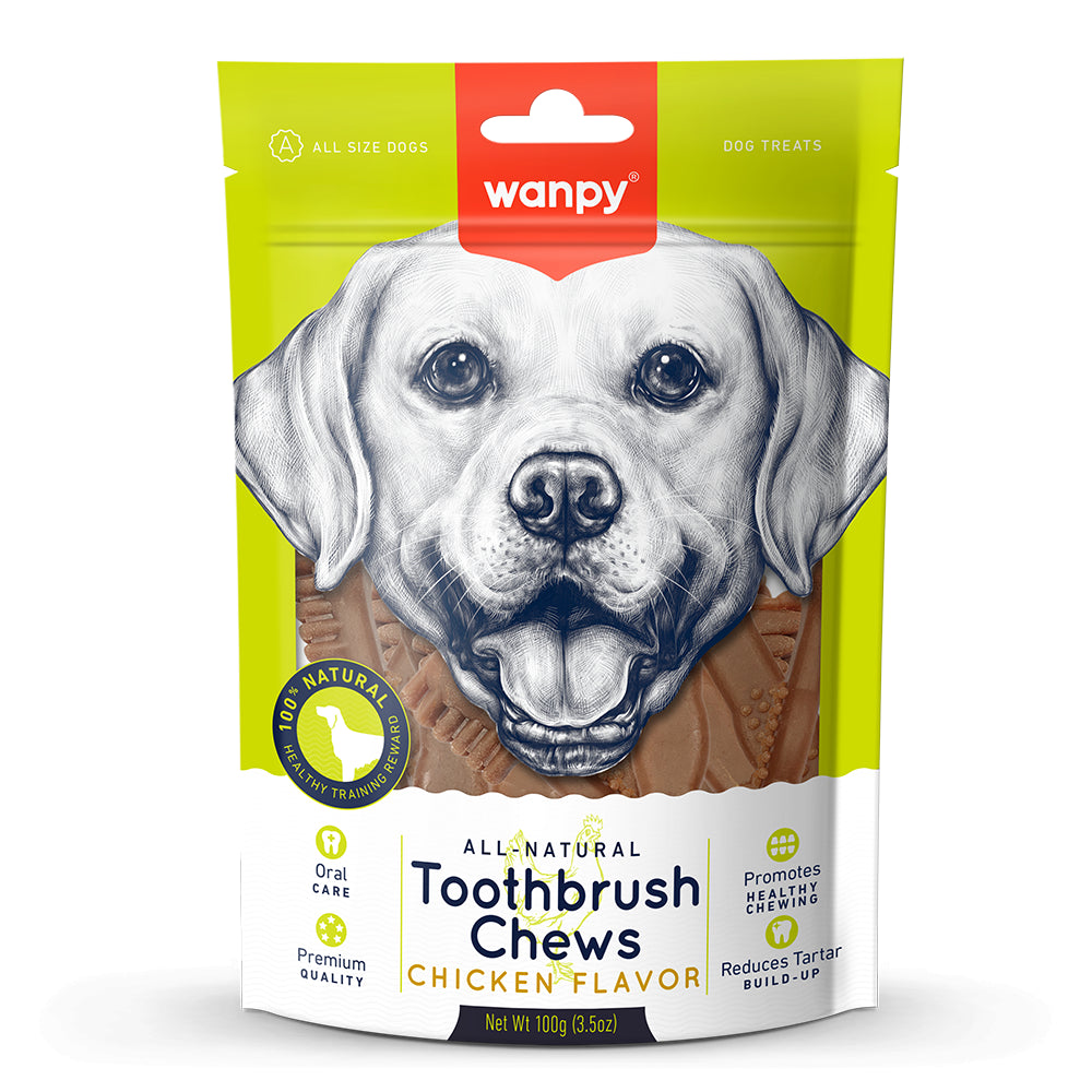 Wanpy Toothbrush Chews Chicken Szczoteczki O Smaku Kurczaka Dla Psa 100 g
