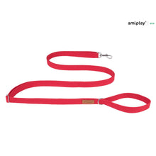Amiplay Smycz Easy Fix Cotton Czerwona 160 - 300 cm Rozmiar XL