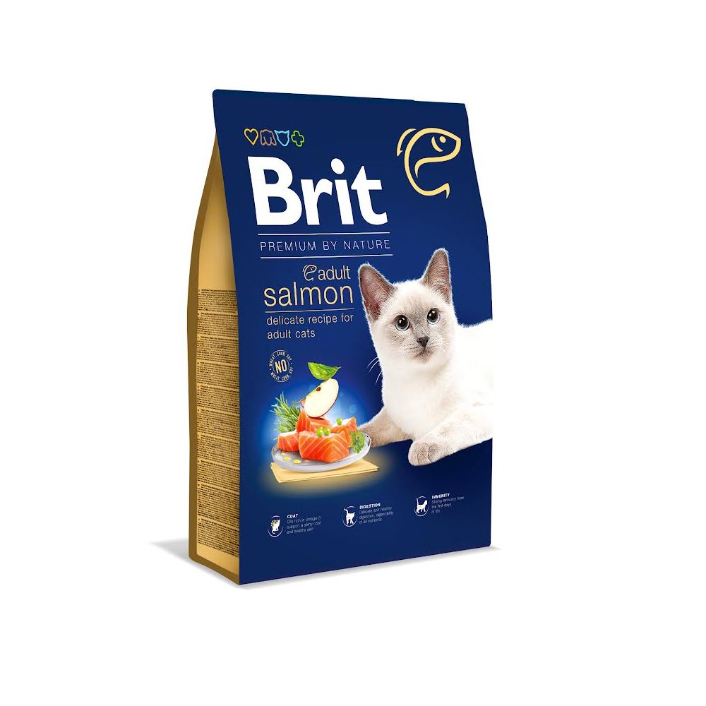 Brit Premium Cat Adult Salmon Karma Dla Dorosłych Kotów Łosoś 300 g