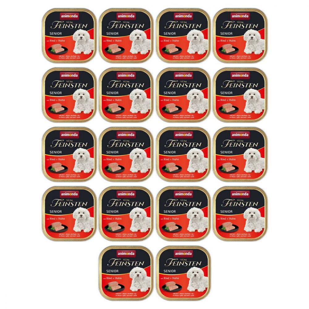 Pakiet Animonda Vom Feinsten Senior z Wołowiną i Kurczakiem 18x150G