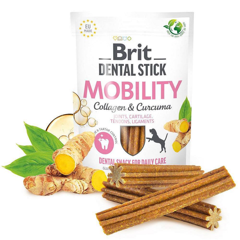 Brit Dental Stick Mobility Curcuma & Collagen Przysmak Dla Psa 7 sztuk 251 g