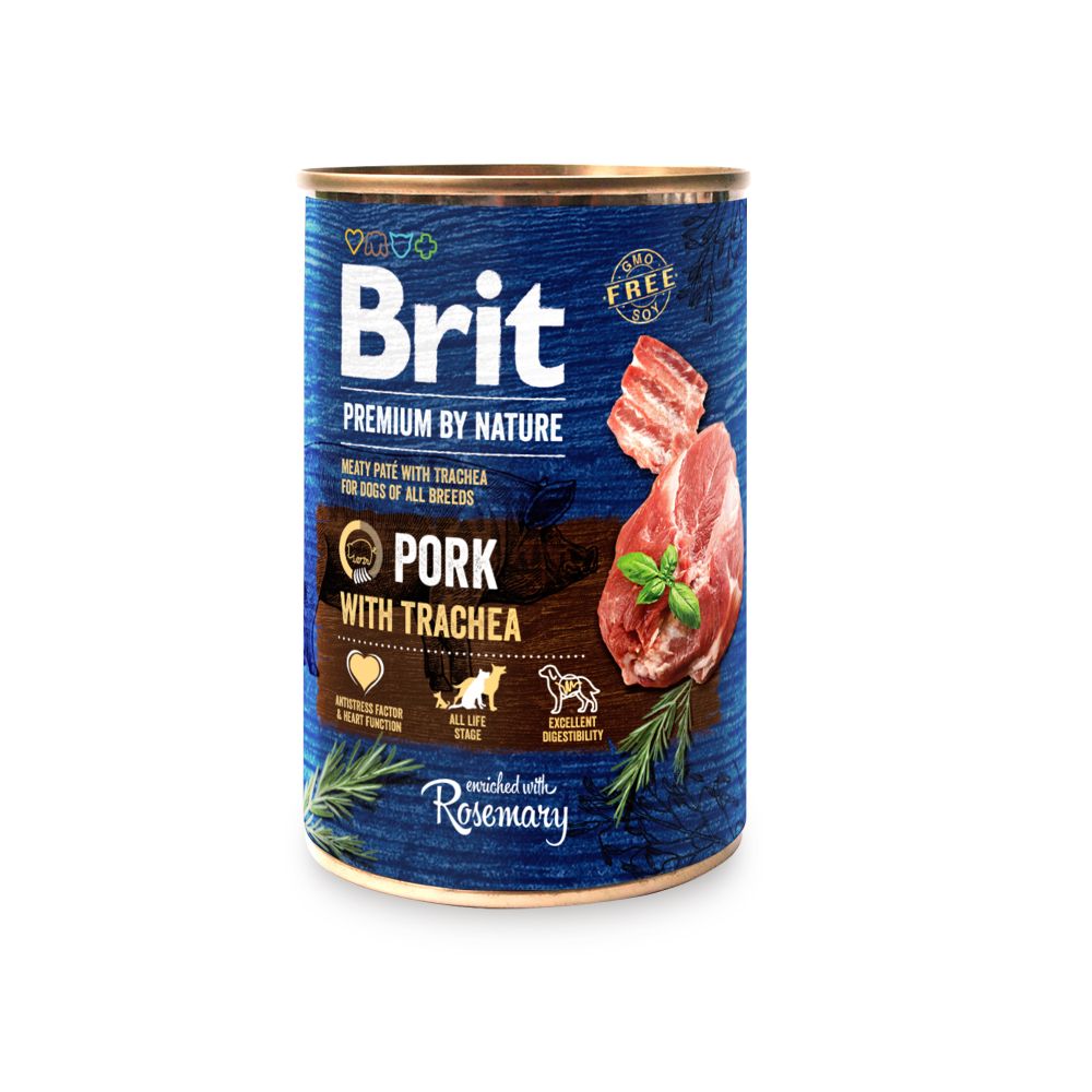 Brit Premium By Nature Pork With Trachea Wieprzowina I Tchawica Mokra Karma Dla Psów 400 g