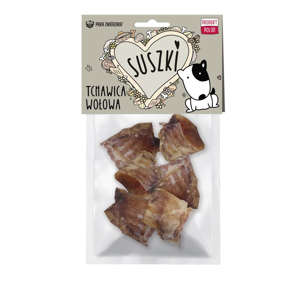 Paka Zwierzaka Suszki Tchawica Wołowa Przysmak Dla Psa 100 g