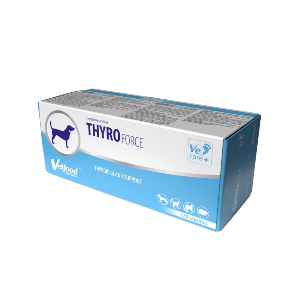 Vetfood Thyroforce Prawidłowa Praca Gruczołów Tarczycowych u Zwierząt 120 Kapsułek