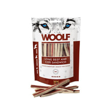 Woolf Long Beef & Cod  Sandwich Przysmak Dla Psa Wołowina Z Dorszem 100 g
