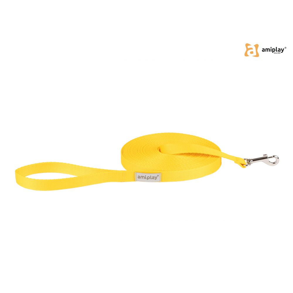 Amiplay Smycz Treningowa Samba 10 Metrów Rozmiar S Żółta