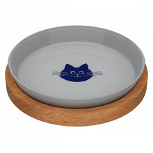 Animal Island Talerzyk Dla Kota z Podstawką Szary 18 cm