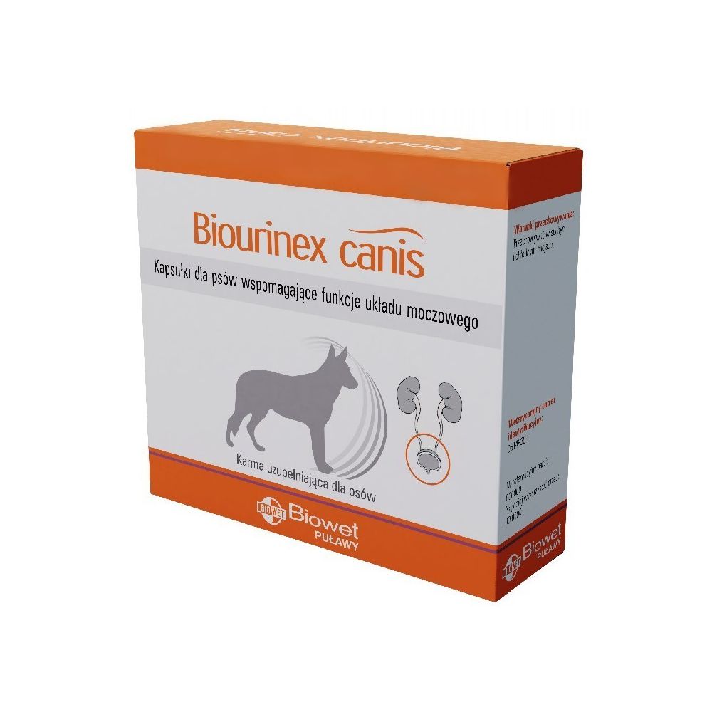 Biowet Biourinex Canis Wspomaganie Funkcji Układu Moczowego 40 Kapsułek