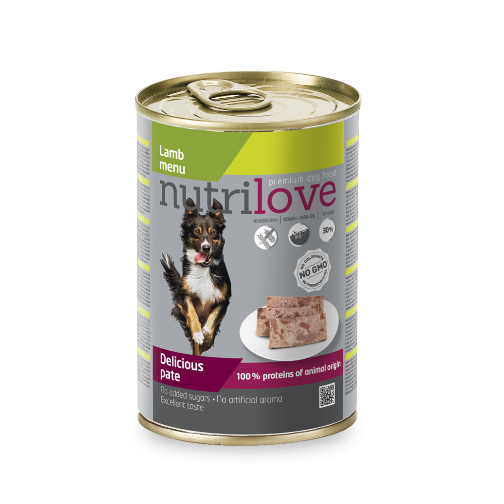 Nutrilove Pasztet Z Jagnięciną Dla Psa 400 g
