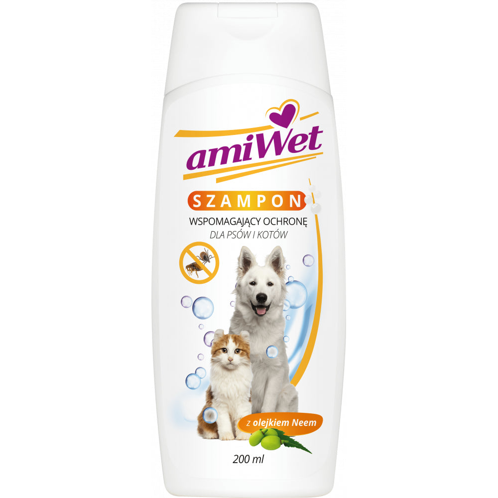 Amiwet Szampon Odstraszający Pchły i Kleszcze 200 ml