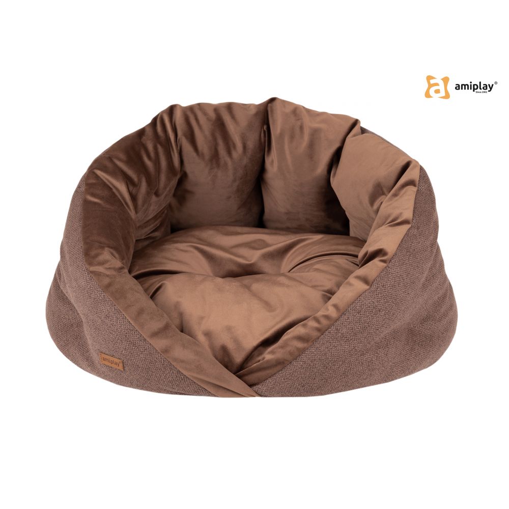 Amiplay Legowisko Kokon Siena Dla Psa Rozmiar S Brązowe