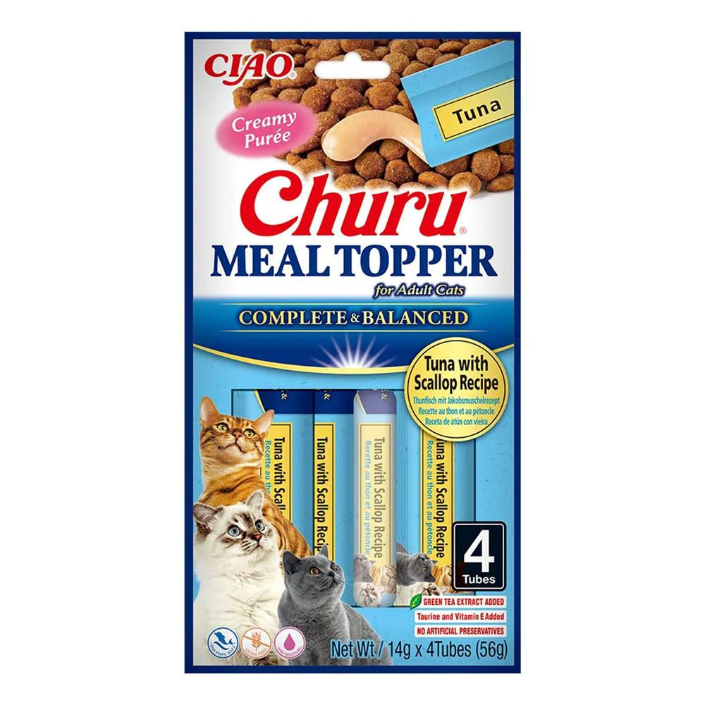 INABA Cat Meal Topper tuńczyk z małżą 4x14g (56g)