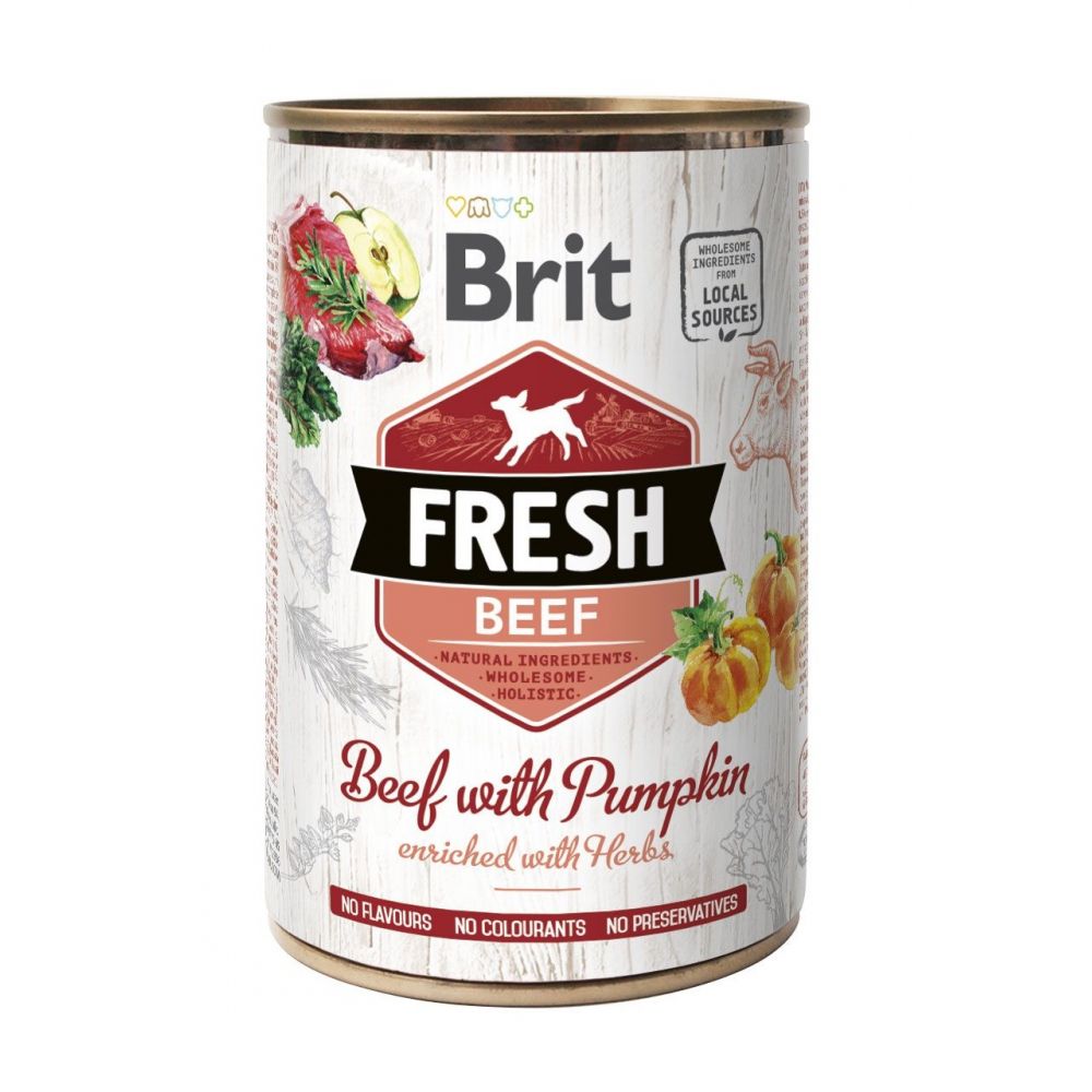 Brit Fresh Beef with Pumpkin Wołowina Dynia Karma Dla Psa 400 g