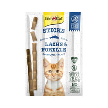 GIMCAT Sticks Łosoś z pstrąg 4x5g przysmak dla kota