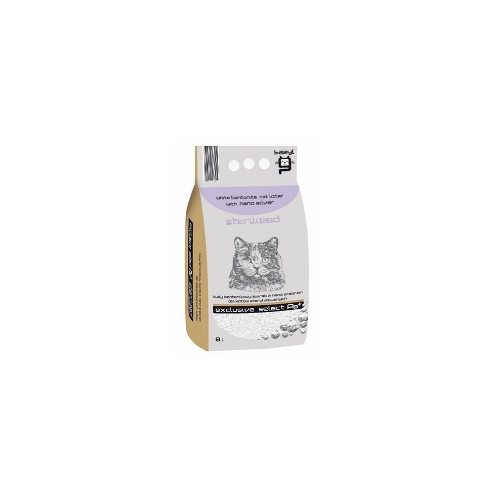 Bazyl Ag + Sterilized Żwirek Dla Kota 8 l