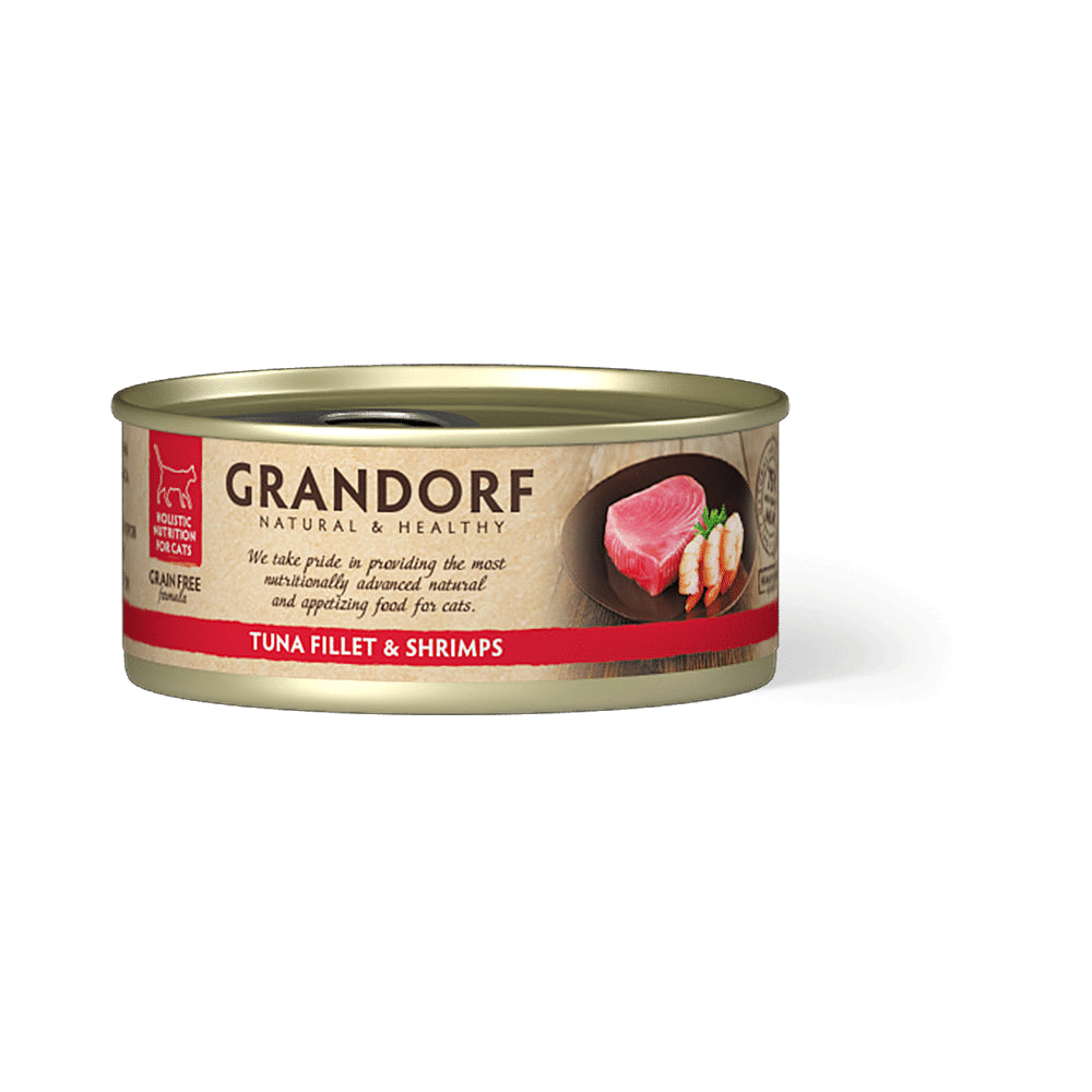 Grandorf Tuna Fillet & Shrimps Mokra Karma Dla Kota Filet z Tuńczyka i Krewetki 70 g
