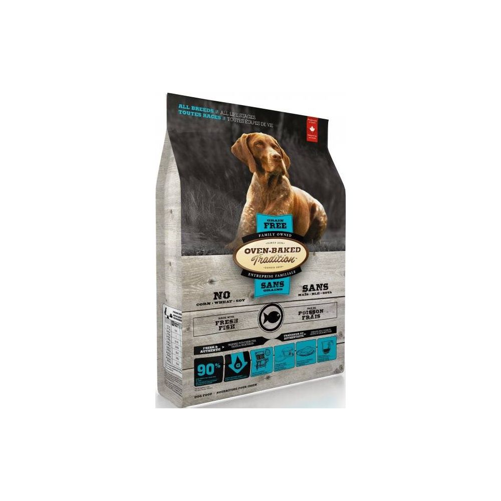 Oven Baked Sucha, Bezzbożowa Karma Dla Dorosłych Psów Wszystkich Ras Ze Świeżą Rybą 11,34 kg