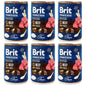 Pakiet Brit Premium By Nature Beef with Tripe Wołowina Flaczki Pasztet Dla Psa 6 x 400 g