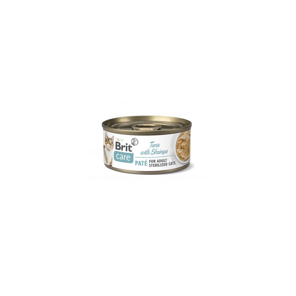 Brit Care Sterilized Cats Tuna & Shrimps Tuńczyk & Krewetki Mokra Karma Dla Kotów 70 g