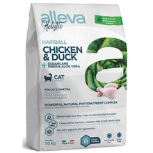 Alleva Holistic Sucha Karma Dla Dorosłych Kotów Z Długą Sierścią Lub Z Predyspozycją Do Tworzenia Się Kul Włosowych Z Kurczakiem I Kaczką 10 kg