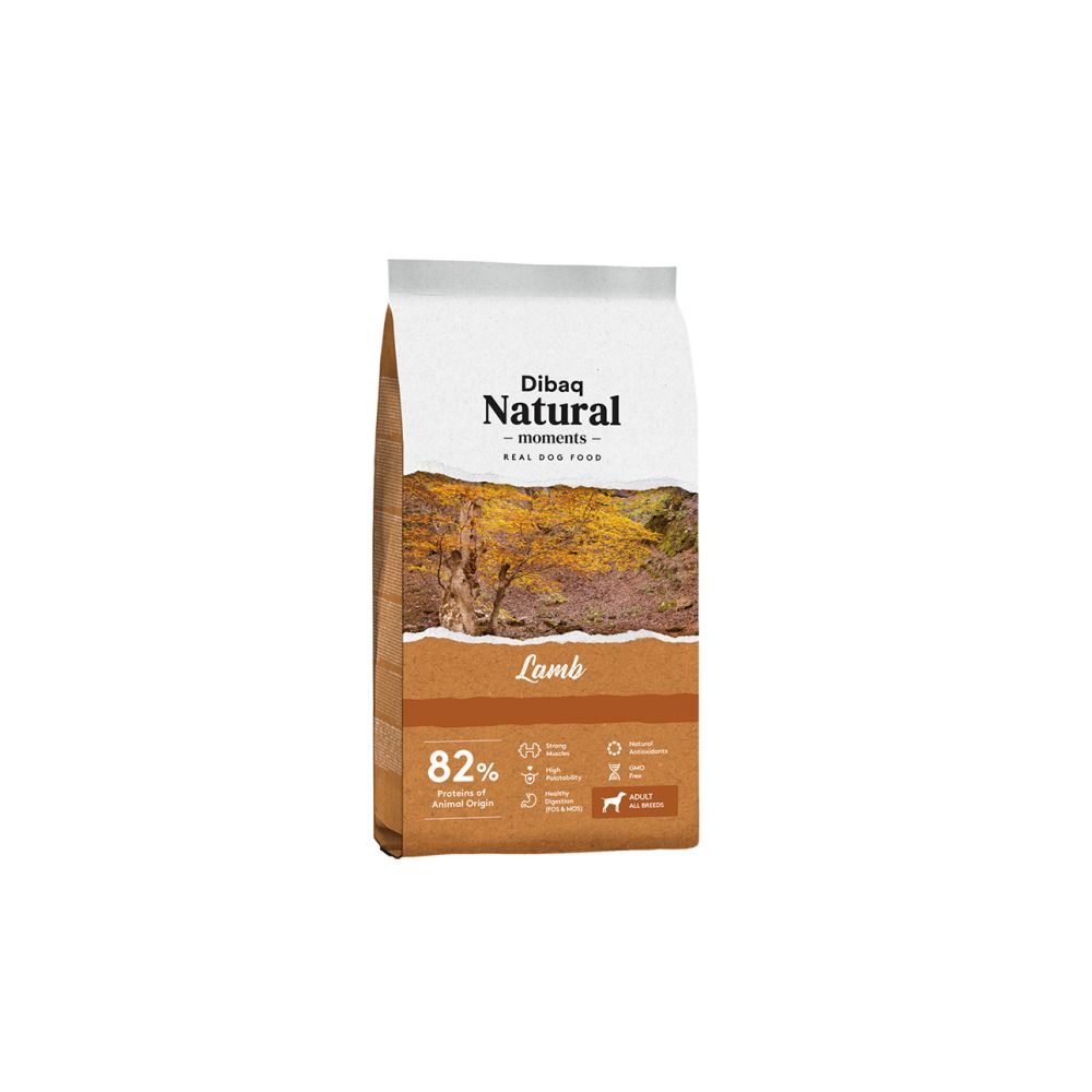 Dibaq Natural Moments Sucha Karma Dla Psów Wszystkich Ras z Jagnięciną 15 kg