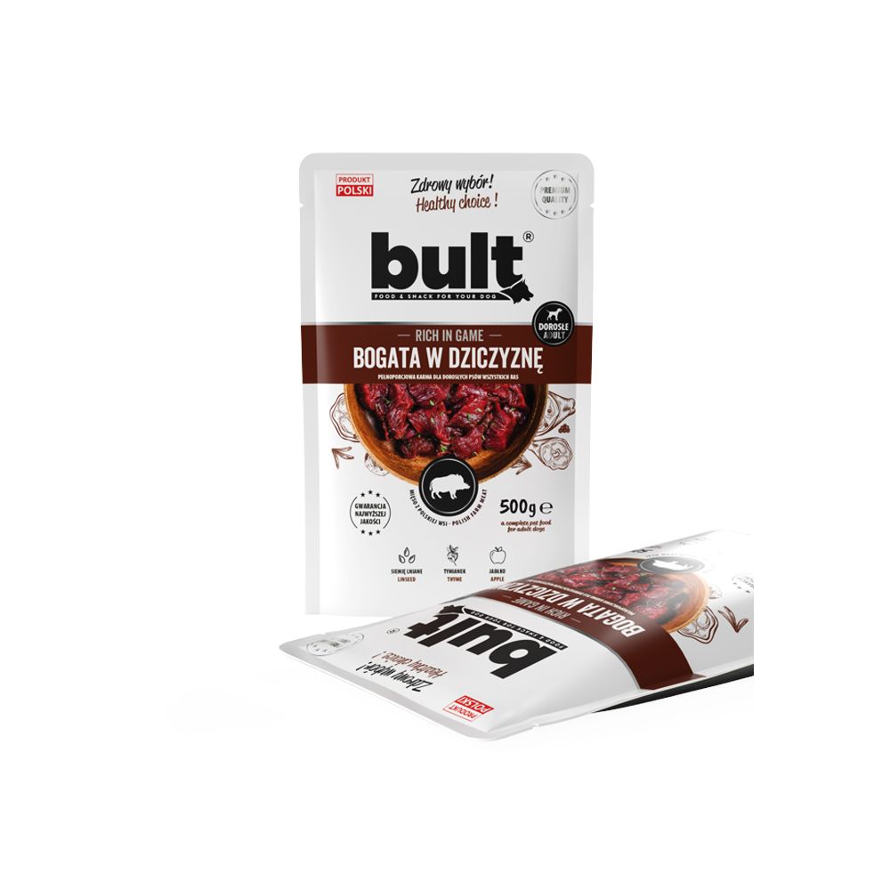 Bult Saszetka Bogata w Dziczyznę Mokra Karma Dla Psa 500 g