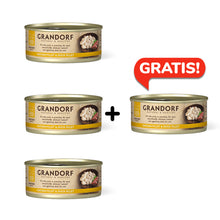 Pakiet Grandorf Chicken Breast & Duck Fillet Karma Dla Kota Filet z Piersi Kurczaka i Kaczki 3 x 70 g + 1 Puszka GRATIS!