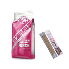Pakiet Josera Bavaro Force 28/16 Aktywne Psy Junior Adult 18kg  + 2 x Przysmak z kaczką stick 10 g GRATIS