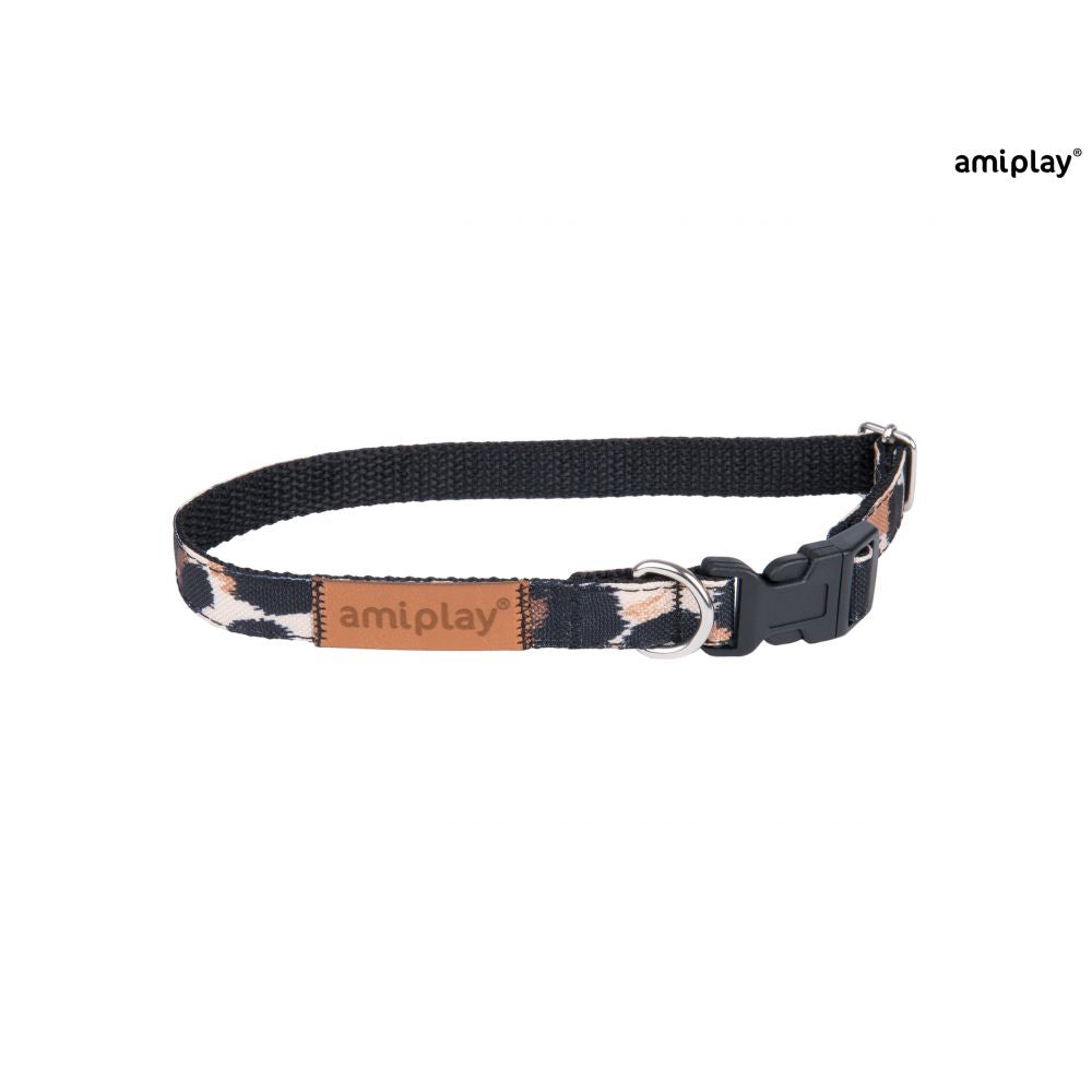 AmiPlay Obroża Regulowana Safari Panterka Rozmiar S