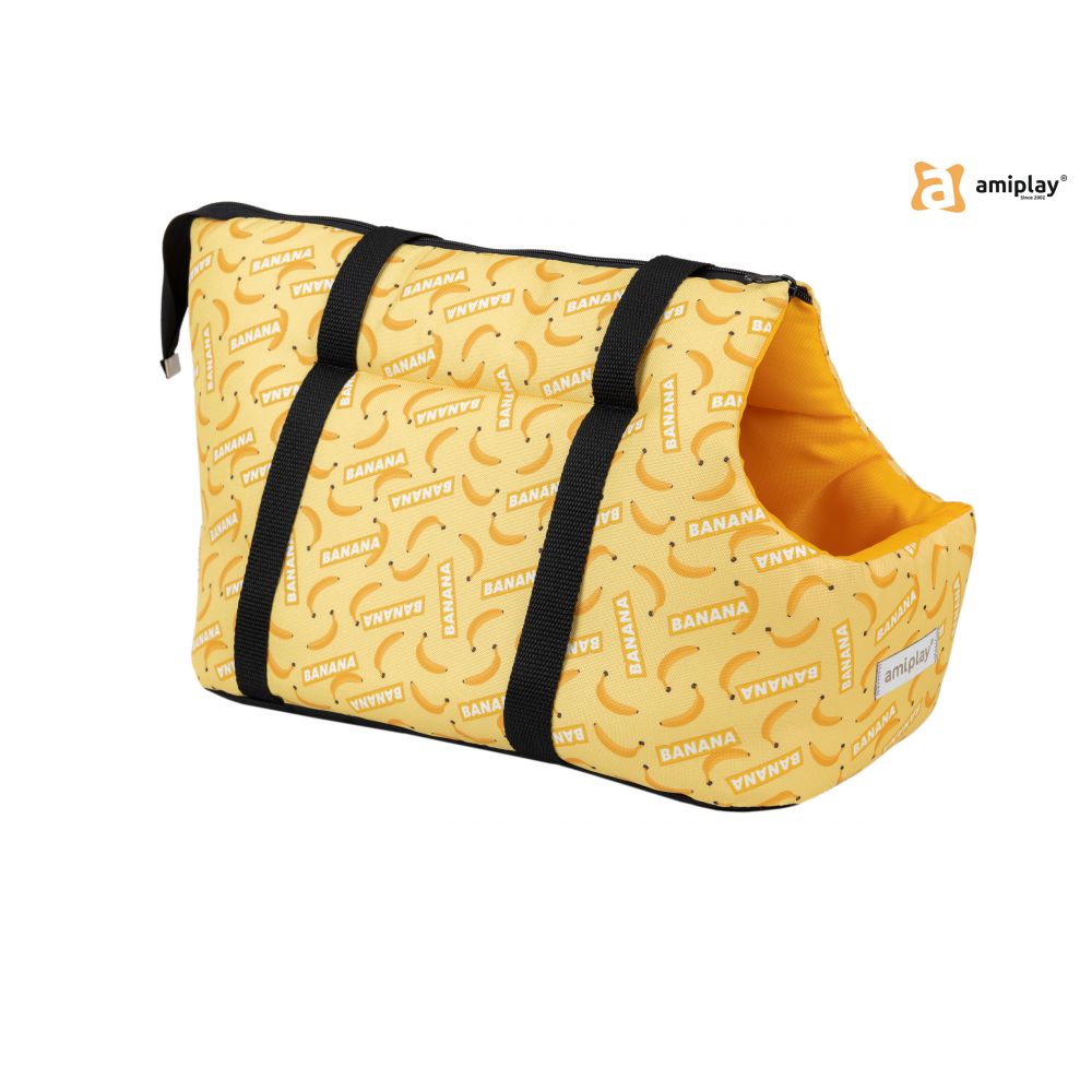 AmiPlay Torba Transportowa BeHappy Rozmiar S Banan&#65279;a
