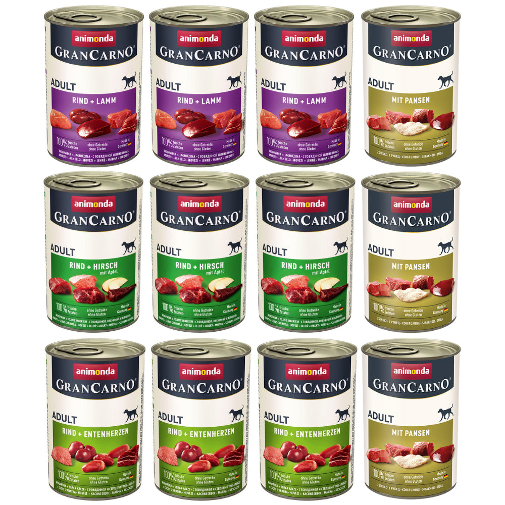 Pakiet Animonda GranCarno Adult Mix Smaków 12 x 400 g