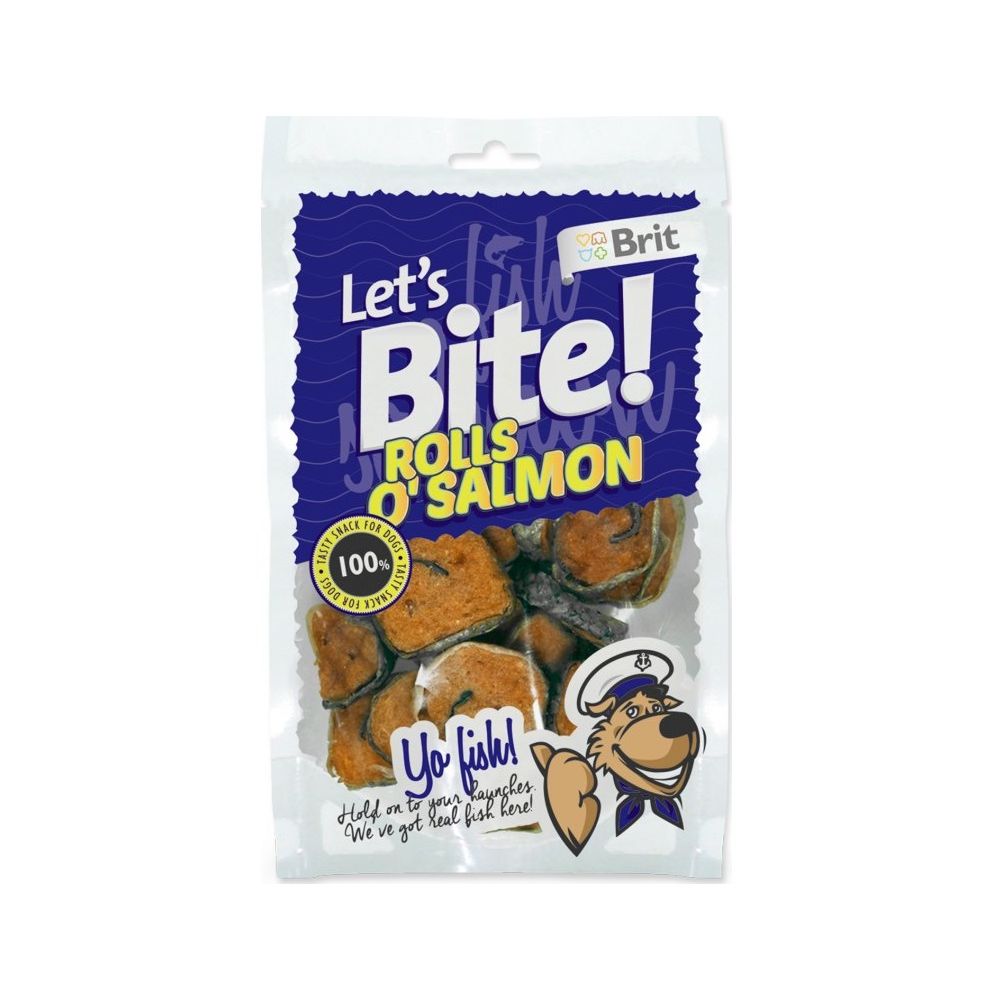 Brit Lets Bite Rolls O Salmon Łosoś Przekąska Dla Psa 80 g