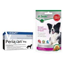 Pakiet Periaxan Dog Preparat Dla Psów Z Problemami Opróżniania 5 Saszetek Typu Stick + Dr Seidel Smakołyki Dla Psa Na Zdrową Wątrobę 90 g GRATIS!