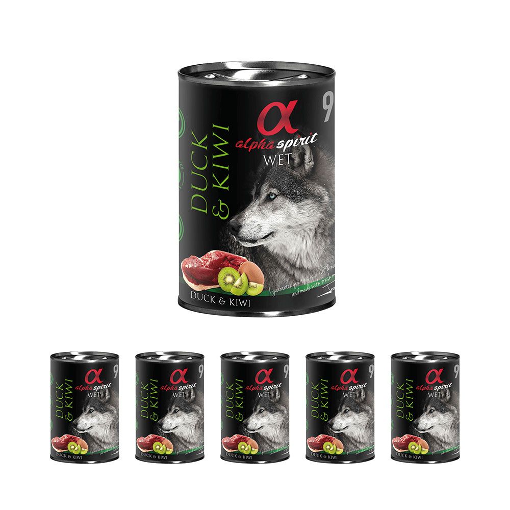 Pakiet Alpha Spirit Kaczka z Kiwi 6 x 400 g
