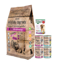 Pakiet Wiejska Zagroda Indyk z Jabłkiem dla Szczeniąt Dużych Ras 9 kg + 5 GRATISÓW!